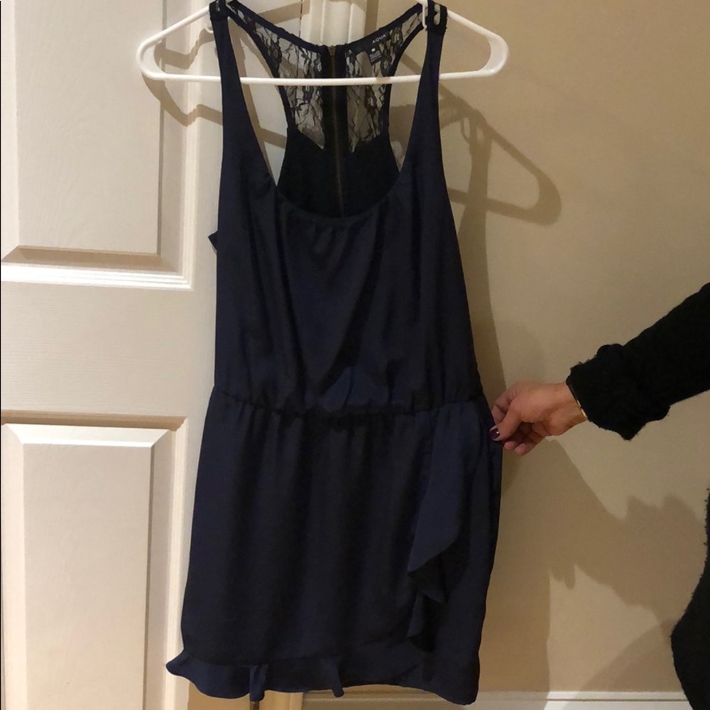 Lace back dress